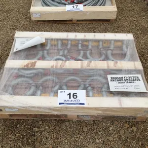 18 PCE. 17-35 TON SCREW ANCHOR SHACKLES