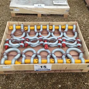 18 PCE. 17-35 TON SCREW ANCHOR SHACKLES