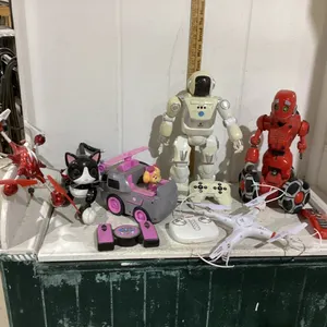 BOX W/ RC ROBOTS , DRONES, RC PAW PATROL