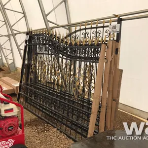 20 FT. HEAVY DUTY BI-PARTING WROUGHT IRON