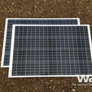 (UNUSED) (2) 40" X 26" 100W SOLAR PANELS