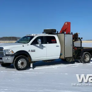 2017 DODGE RAM 5500HD CREW CAB BOOM TRUCK