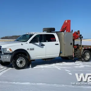 2018 DODGE RAM 5500HD CREW CAB BOOM TRUCK