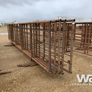 (5) FREESTANDING 6 X 24 FT. LIVESTOCK PANELS