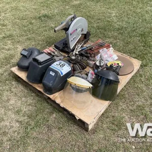 WELDING HELMETS, FACE SHIELDS, BOSCH CHOP SAW