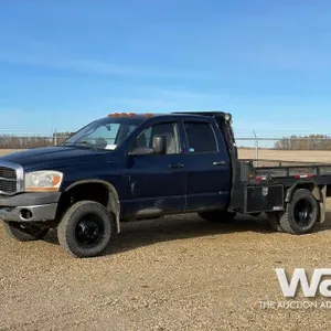 2006 DODGE RAM 3500 CREW CAB FLATBED TRUCK