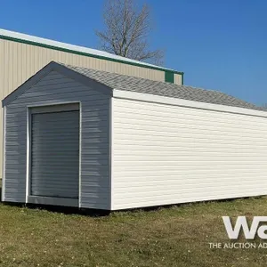White 12 x 24 FT. Utility Shed