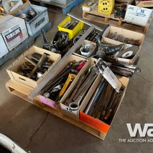 PALLET OF MISC. SHOP TOOLS