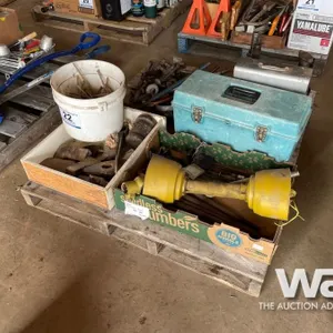 PTO SHAFT, TOOL BOX, POST HINGES