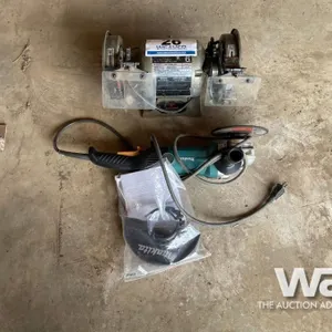 6" BENCH GRINDER & MAKITA HAND GRINDER