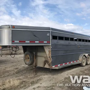 2003 MUSTANG 5TH WHEEL T/A STOCK TRAILER