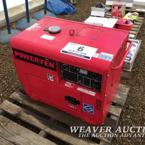 2012 POWERTEK 5KVA DSL GENERATOR