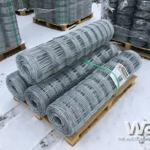 (4) ROLLS OF 4 X 330 FT. GALVANIZED FIELD FENCE