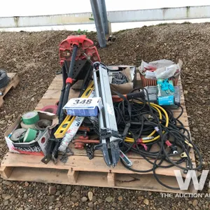 RIDGID CHAIN VISE, TRIPOD, CHAIN HOISTS