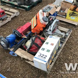 MITRE SAW, GRINDER, JACK-ALL