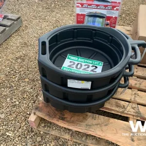 (3) GREENWAY 16L OIL DRAIN PAN