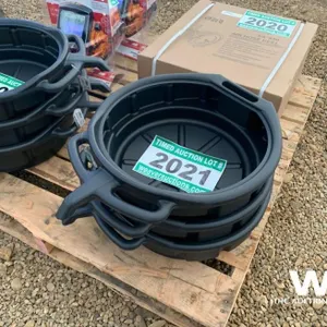 (3) GREENWAY 16L OIL DRAIN PAN