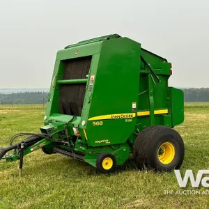 2011 JOHN DEERE 568 ROUND BALER
