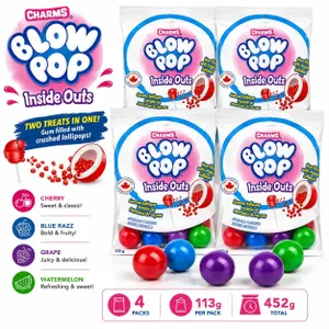4 CHARMS BLOW POP INSIDE OUTS 113G BAGS