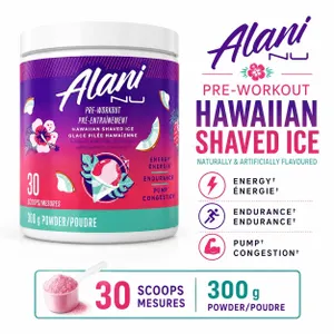 ALANI NU HAWAIIAN SHAVED ICE PRE-WORKOUT BB 06/26