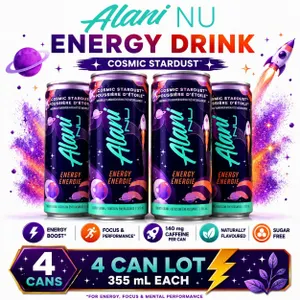 4 ALANI COSMIC STARDUST ENERGY DRINKS BB 07/27