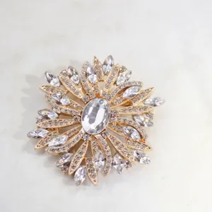 VINTAGE STYLE GP SUNBURST CRYSTAL RHINESTONE BR.