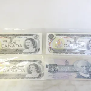 ’73 $1 -3CONSEC. UNCIR. BILLS & ’86 $5 BILL