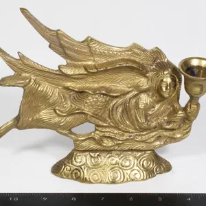 BRASS ANGEL CANDLE