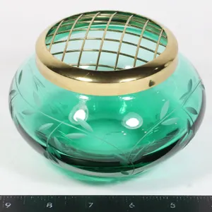 EMERALD GREEN MCM FLOWER FROG