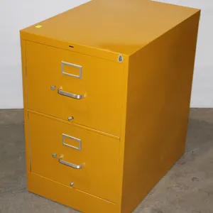 2 DRAWER FILING CABINET - CANARY YELLOW