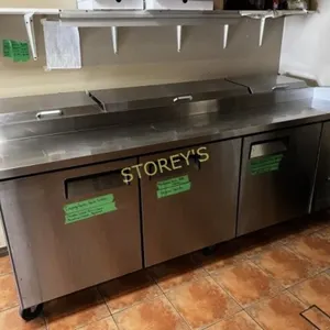 93" SuttonAir 3dr Refrigerated Pizza Prep Table