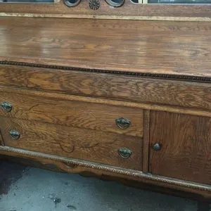 Antique oak sideboard