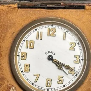 Antique DOXA Pocket / Travel Watch in leather case
