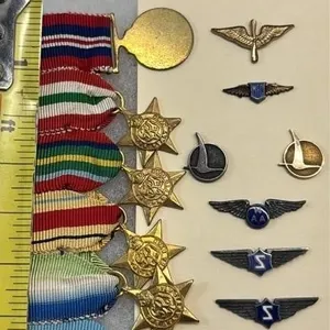 Vintage military Medal Lot WW2 Star Medal Stinson
