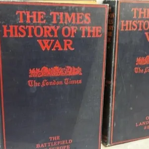 Antique The Times History of the War books lot of
