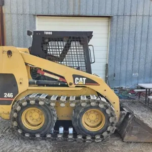Cat 246 Skid Steer w/6' Bucket, Tracks & Forks