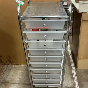 Chrome Organizer Cart