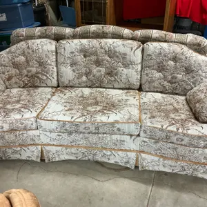 Floral Upholstered Sofa