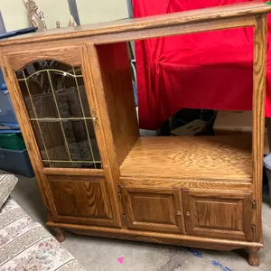 Oak Display Cabinet