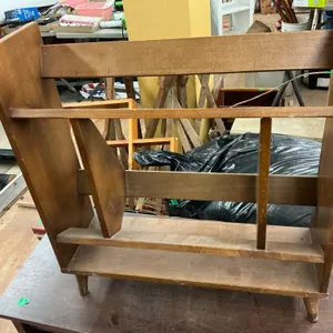 Mid-Century Wood Bookshelf