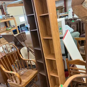 Two Tall Bookshelves