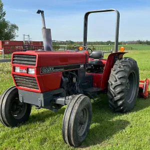 1985 CASE 385 2WD TRACTOR, 2.5L IH D155 DIESEL ENG., 43HP, 3PT HITCH, PTO, HOURS SHOWING NOT ACCURATE, S/N R470005R018095 W/ FLB1850 ROTOTILLER **ONE 