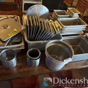STAINLESS STEEL HOTEL PANS / INSERTS LOT