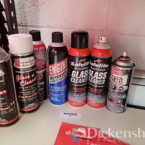 LOT OF GLASS CLEANER AND DEGREASER