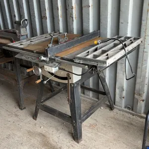 Craftsman 12" Table Saw with Miter Gauge and Cast Iron Extension Wings on Steel Stand