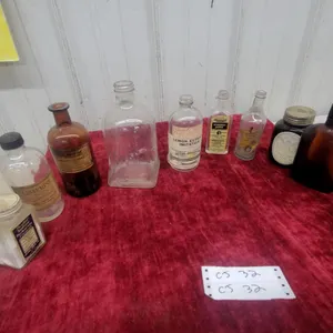 Vintage Listerine, Dr. Kilmer's Swamp-Root, Hostetter's Bitters, Peruna Bottles, and More