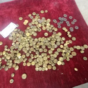 Large Collection of Vintage Soviet-Era Brass Uniform Buttons and More