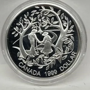 1999 Cdn Silver Dollar- Year Of Older Person