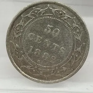 1882 Nfld Silver 50 Cents-f15