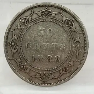1888 Nfld Silver 50 Cents-f15
